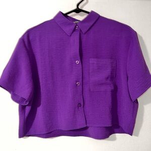 Purple crop top